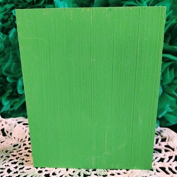 HAND CRAFTED EASTER Mini Wood Sign/Tiered Tray Decor/Bunny Rabbit Home Decor - Picture 4 of 4